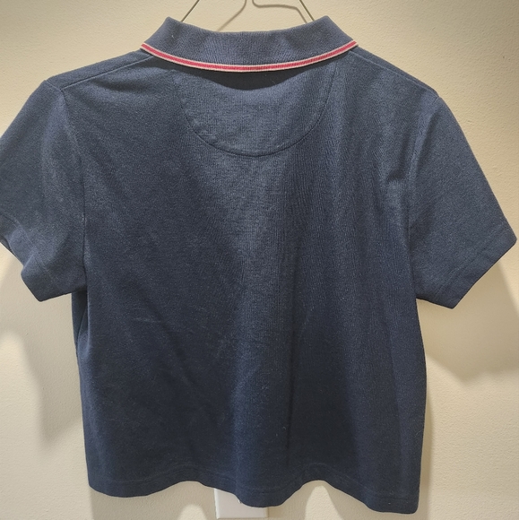 Cute crop navy shirt - Picture 3 of 4